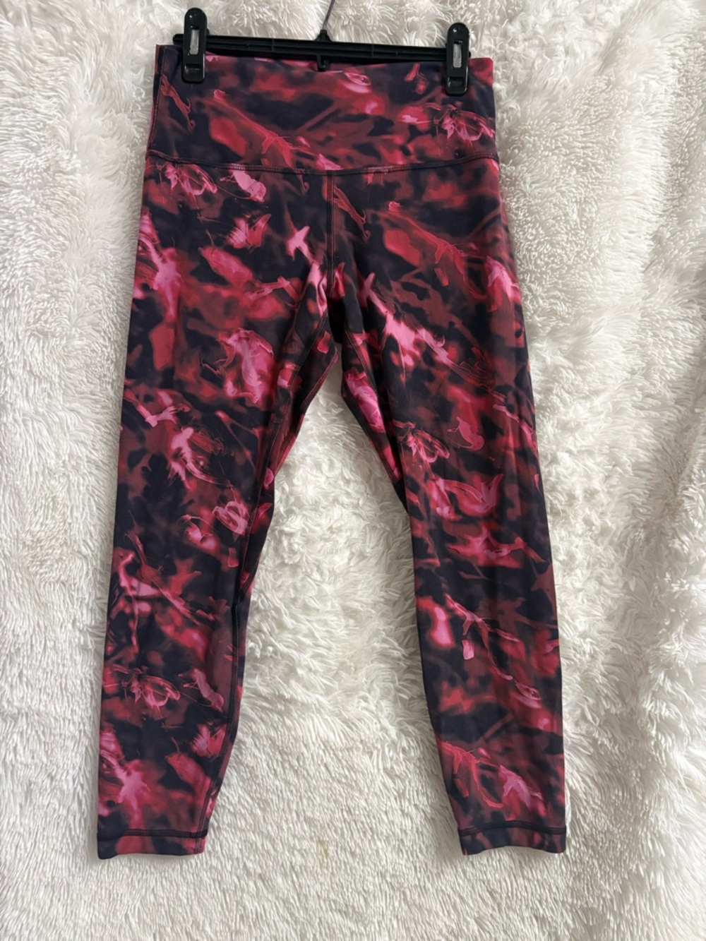 Lululemon red & black formal leggings